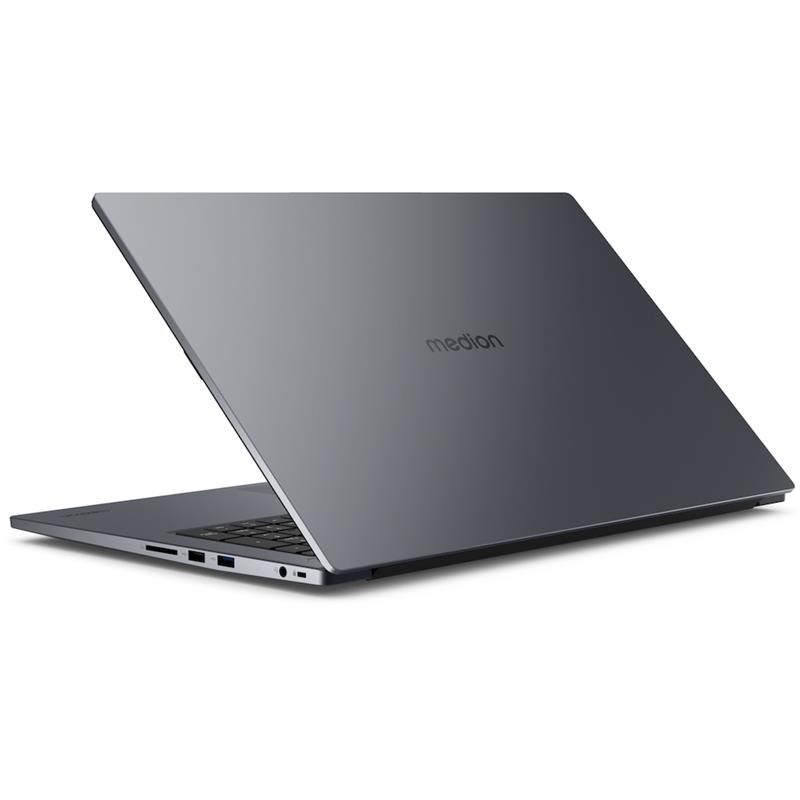 MEDION E17223 Intel® N N100 Laptop 43,9 cm (17.3"") Full HD 4 GB DDR4-SDRAM 128 GB SSD Wi-Fi 6 (802.11ax) Windows 11 Home in S mode Zwart, Grijs, Meta