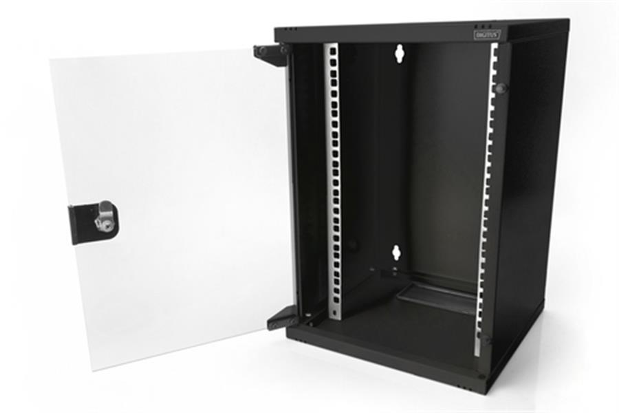 9U wall mounting cabinet 464x312x300 mm - Black