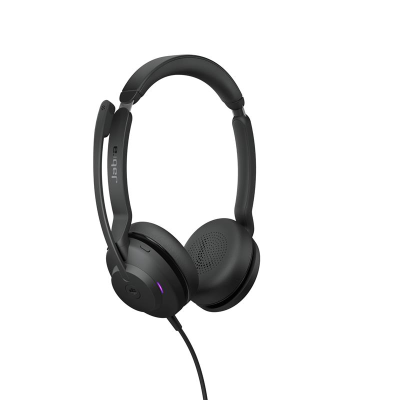 Jabra Evolve2 30, MS Stereo Headset Bedraad Hoofdband Kantoor/callcenter USB Type-A Zwart