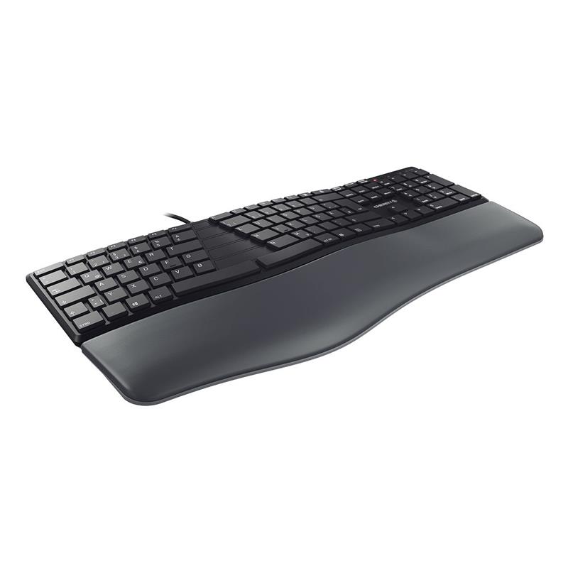 CHERRY KC 4500 ERGO toetsenbord USB AZERTY Belgisch Zwart