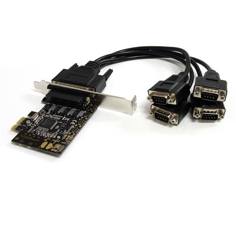 StarTech.com 4-poort RS232 PCI Express Seriële Kaart met Breakout-kabel