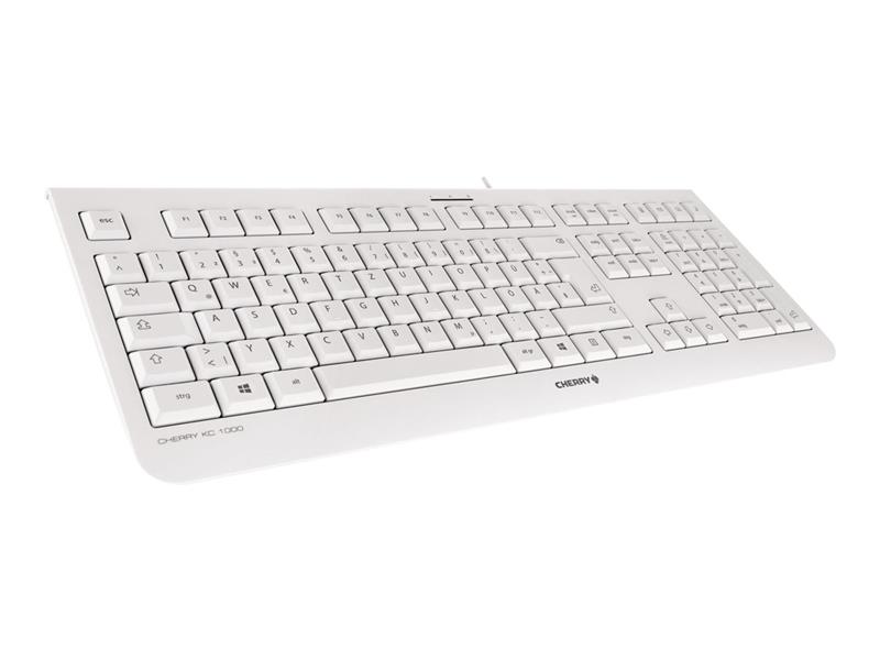 CHERRY KC 1000 toetsenbord USB QWERTZ Duits Grijs