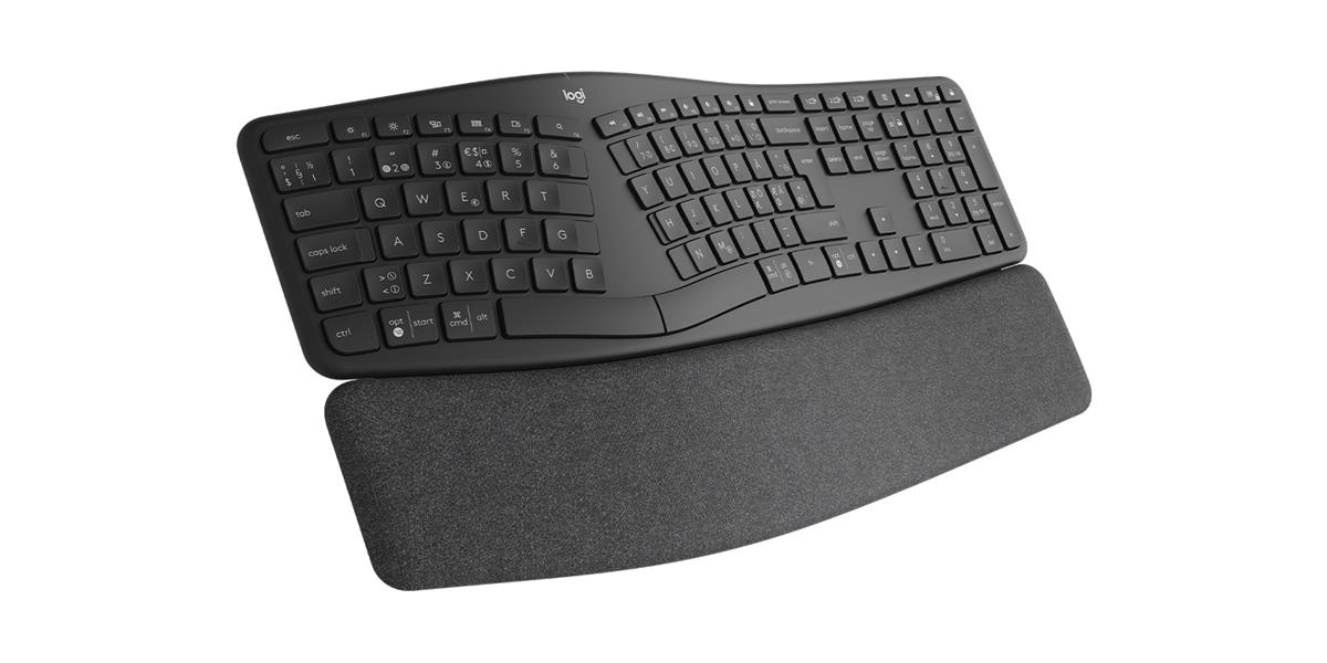 Logitech Ergo K860 toetsenbord RF-draadloos + Bluetooth Engels Grafiet