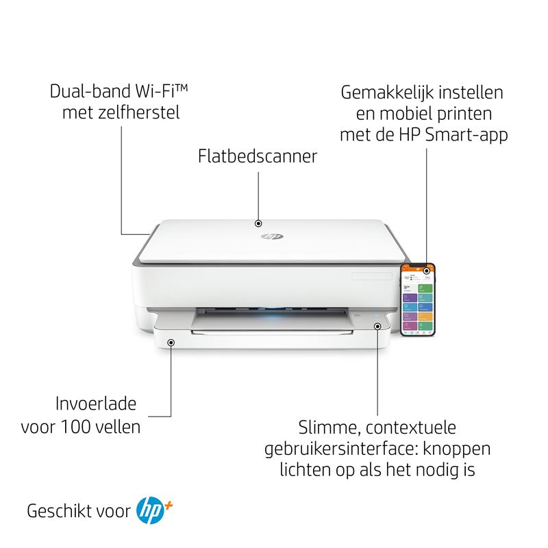 HP ENVY 6032e + Thermische inkjet A4 4800 x 1200 DPI 10 ppm Wifi