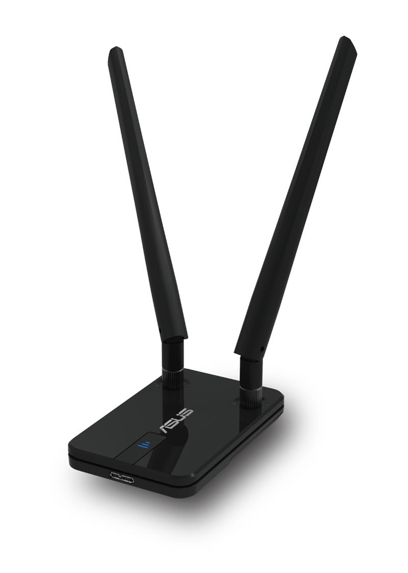 ASUS USB-AC58 draadloze router Dual-band (2.4 GHz / 5 GHz) Zwart