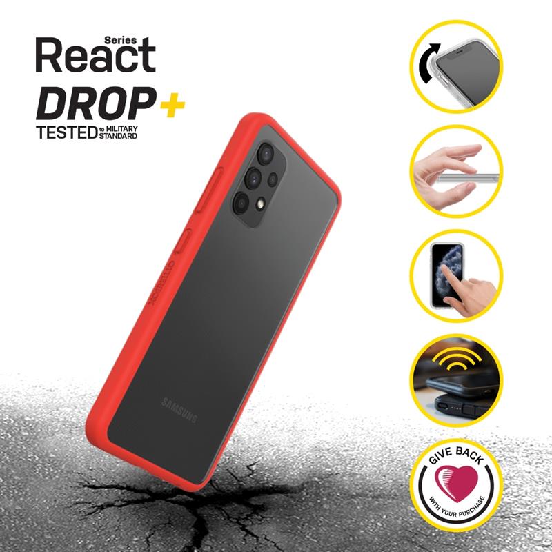 OtterBox React Series voor Samsung Galaxy A32, Power Red