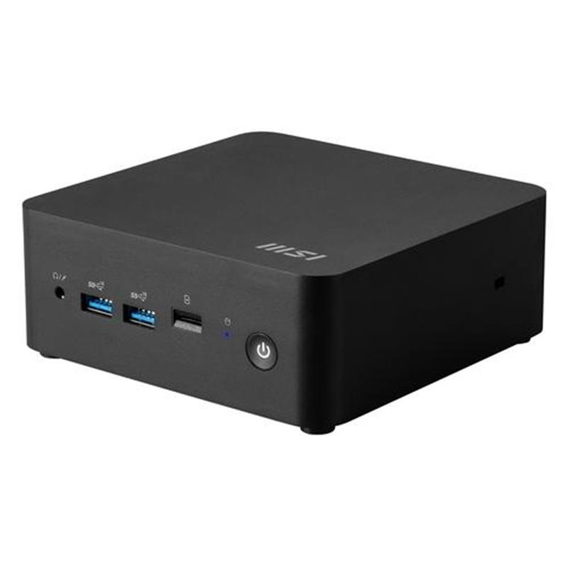 MSI Cubi NUC 1M-003EU Intel Core 3 100U 8 GB DDR5-SDRAM 512 GB SSD Windows 11 Pro Zwart