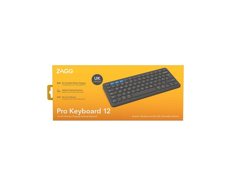 ZAGG Pro Keyboard 12 toetsenbord Bluetooth QWERTY Engels Zwart