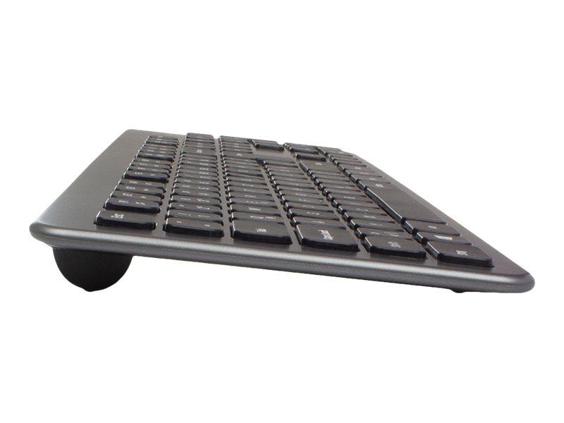 Ewent EW3260 toetsenbord QWERTY Zwart, Grijs
