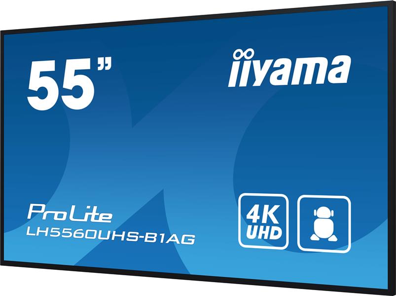 iiyama PROLITE Digitaal A-kaart 139,7 cm (55"") LED Wifi 500 cd/m² 4K Ultra HD Zwart Type processor Android 11 24/7