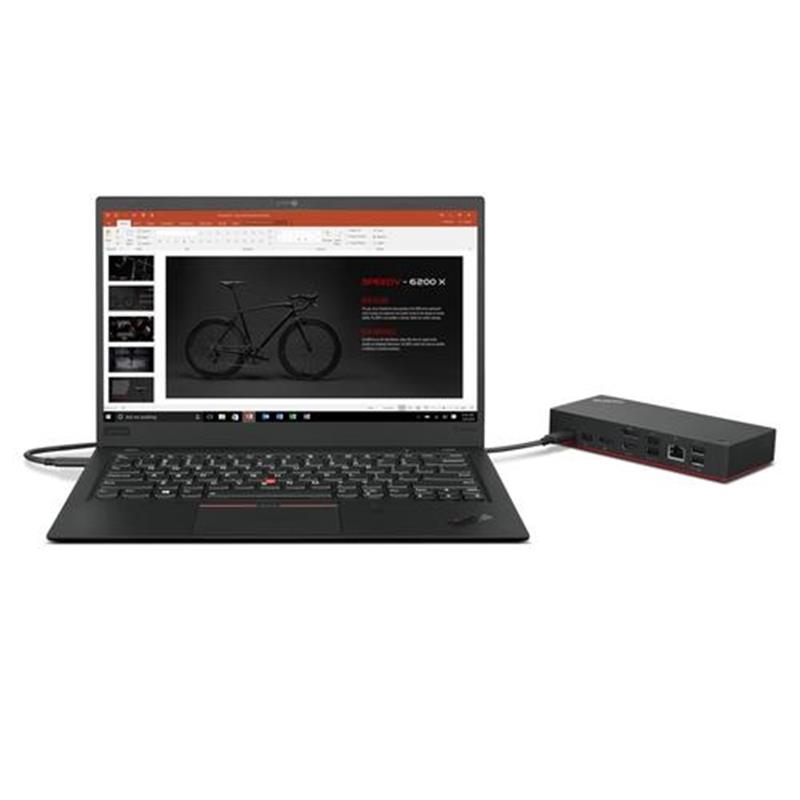 Lenovo ThinkPad Universal USB-C Dock Bedraad USB 3 2 Gen 1 3 1 Gen 1 Type-C Zwart