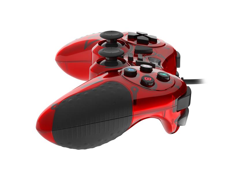 GENESIS MANGAN 200 Rood USB 2.0 Gamepad Analoog/digitaal PC