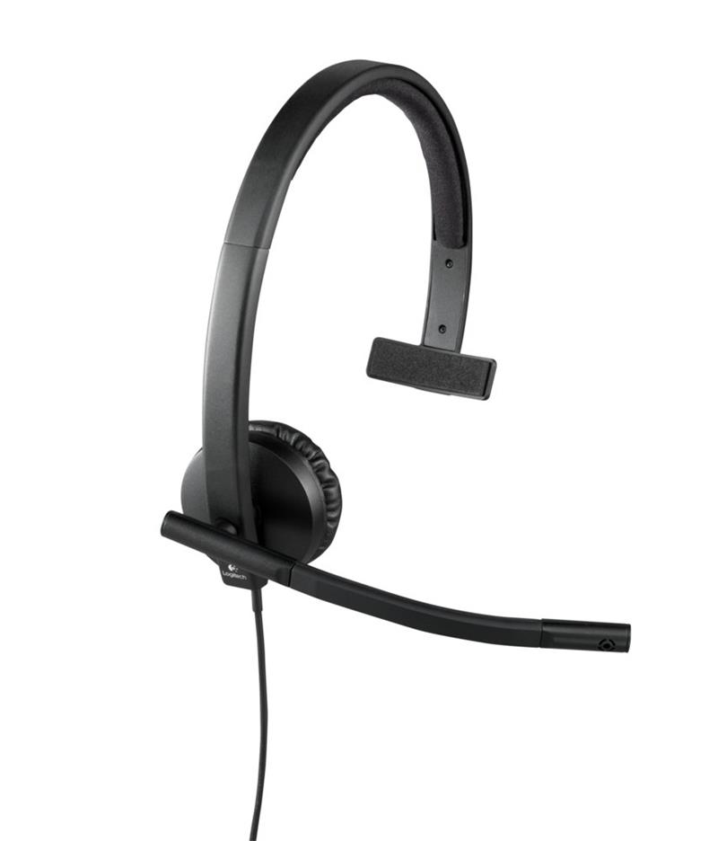 Logitech H570e hoofdtelefoon Hoofdband Monauraal Zwart