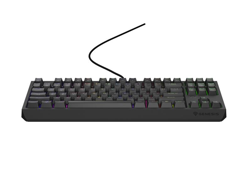 GENESIS Thor 230 TKL toetsenbord Gamen USB + RF Wireless + Bluetooth QWERTY Zwart