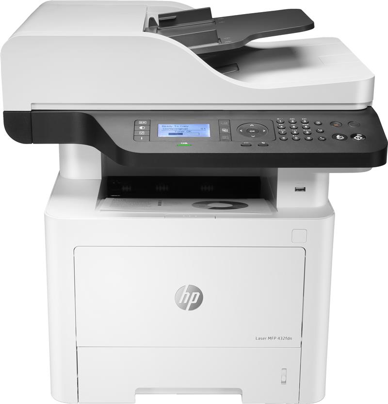 HP Laser MFP 432fdn, Printen, kopiëren, scannen, faxen, Scannen naar e-mail; Dubbelzijdig printen; ADF voor 50 vel