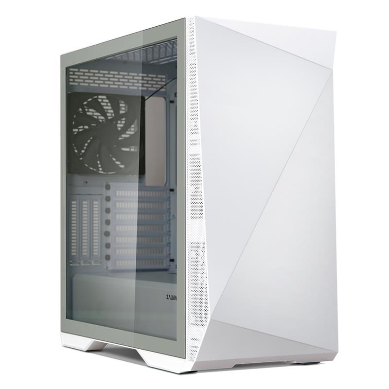 Zalman Z9 Iceberg ATX Mid Tower PC Case White fan