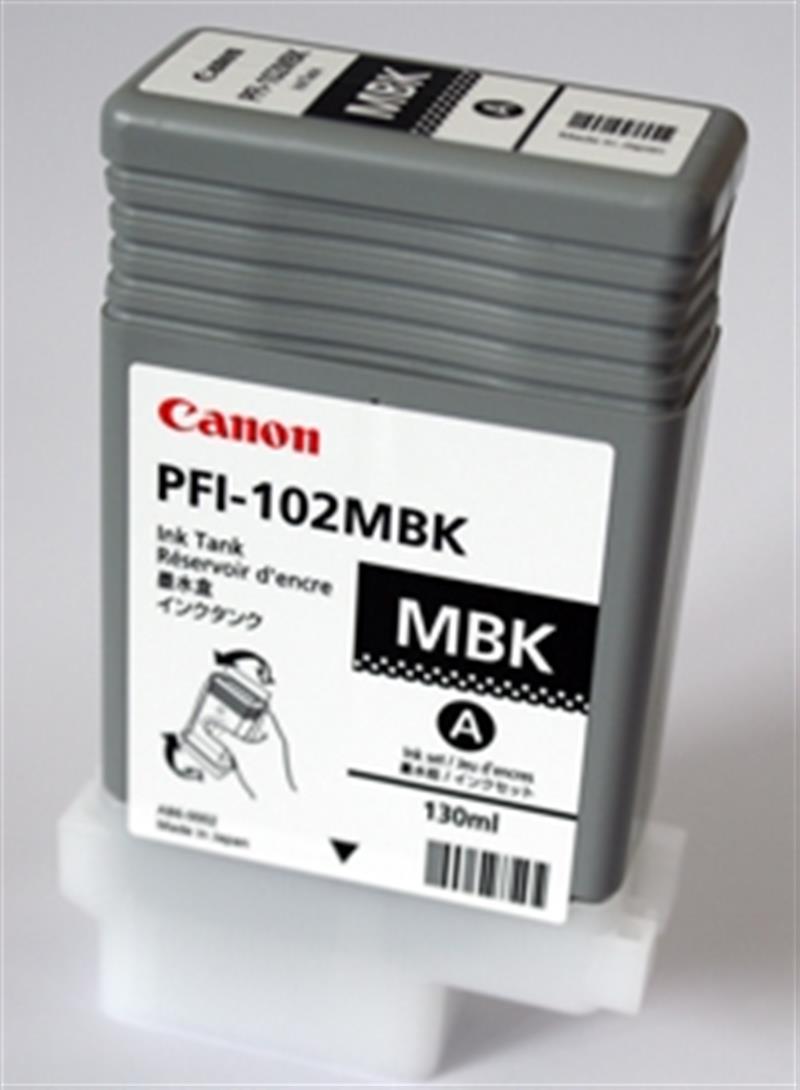 Canon PFI-102MBK Origineel Mat Zwart