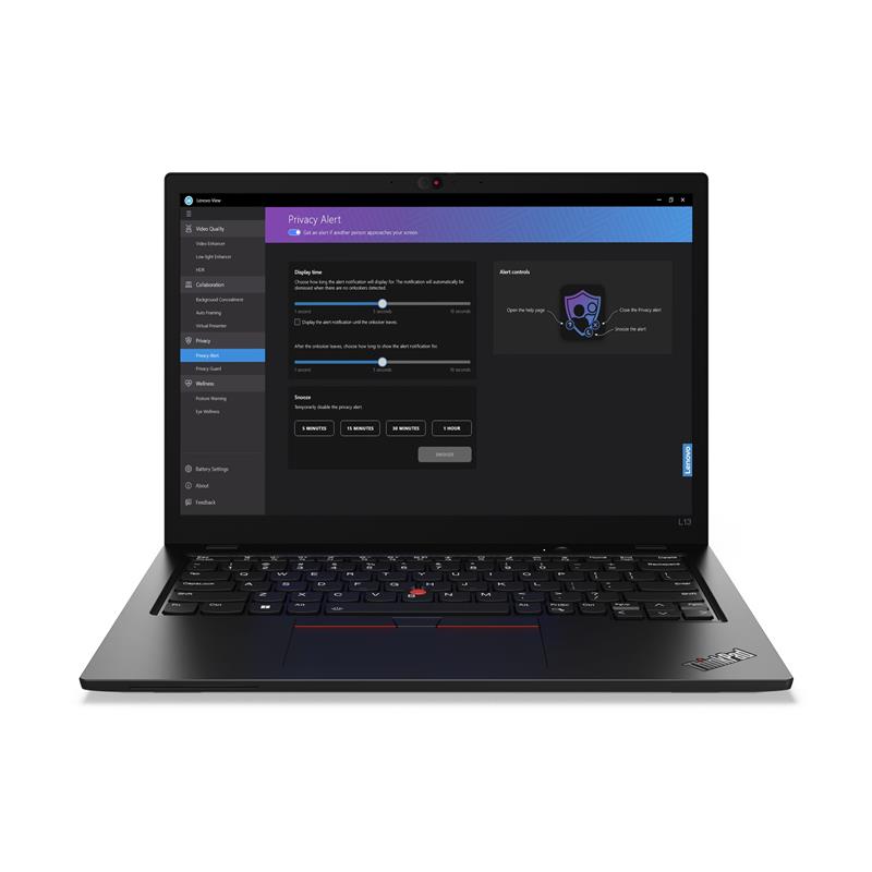 Lenovo ThinkPad L13 Intel Core Ultra 7 155U Laptop 33,8 cm (13.3"") WSXGA 16 GB LPDDR5-SDRAM 512 GB SSD Wi-Fi 6E (802.11ax) Windows 11 Pro Zwart