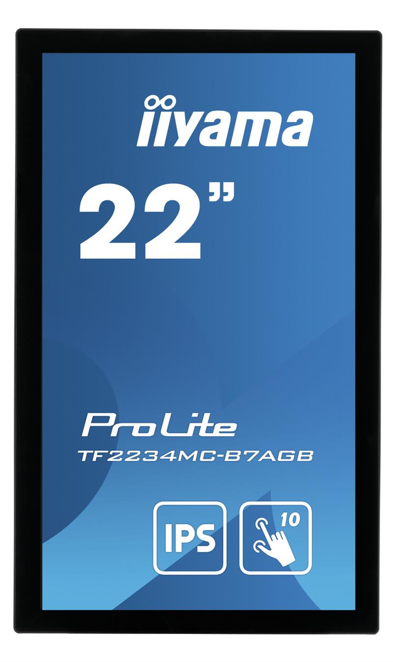 iiyama ProLite TF2234MC-B7AGB touch screen-monitor 54,6 cm (21.5"") 1920 x 1080 Pixels Multi-touch Multi-gebruiker Zwart