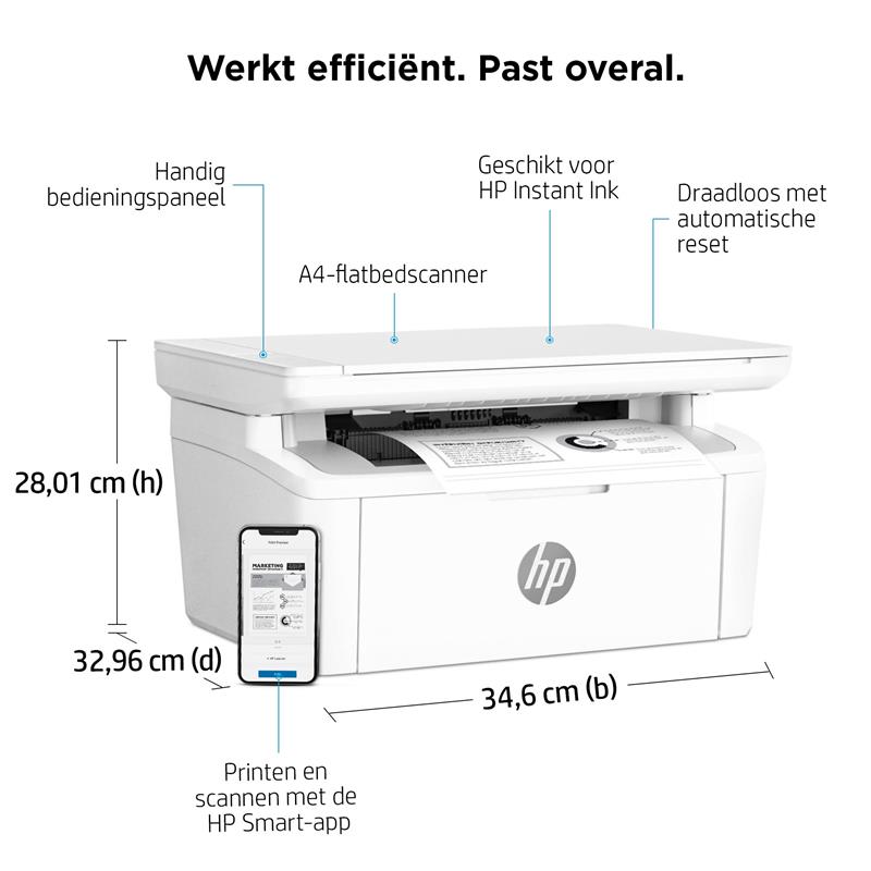 HP LaserJet M140w Laser A4 600 x 600 DPI 20 ppm Wifi