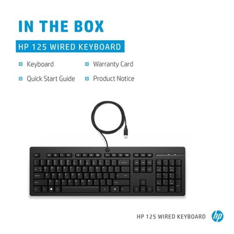 HP 125 USB WD KBD (bulk 12)