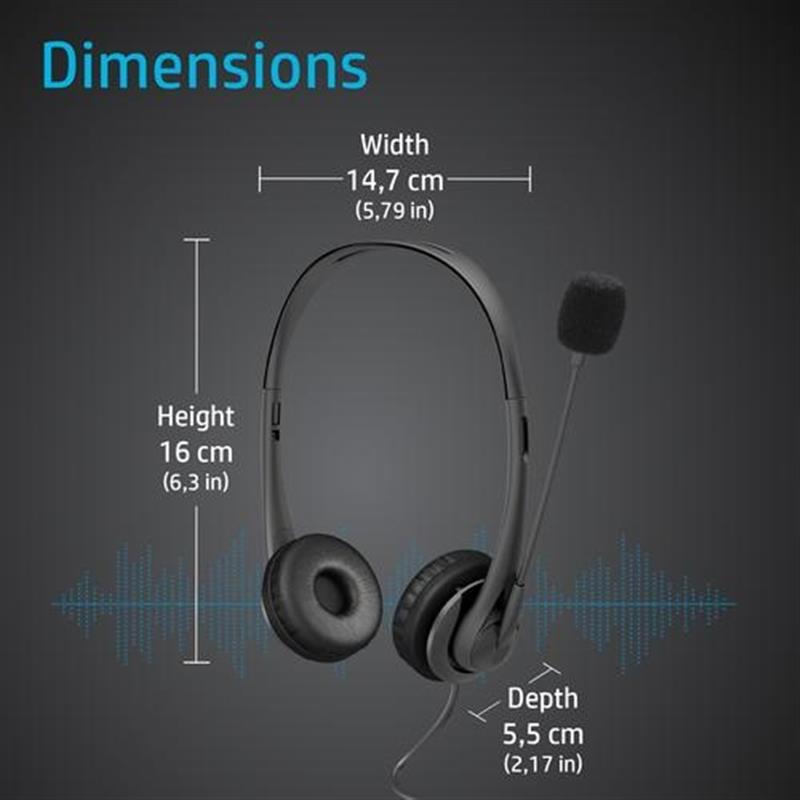 HP stereo-headset 3,5 mm G2