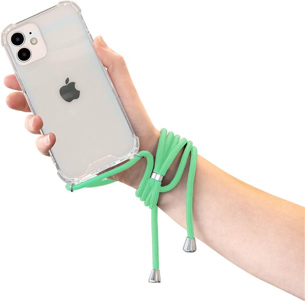 Mobiparts Lanyard Case Apple iPhone 12 Mini Green Cord