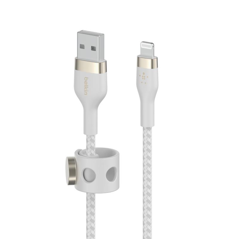 Belkin CAA010BT1MWH USB-kabel 1 m USB A USB C/Lightning Wit