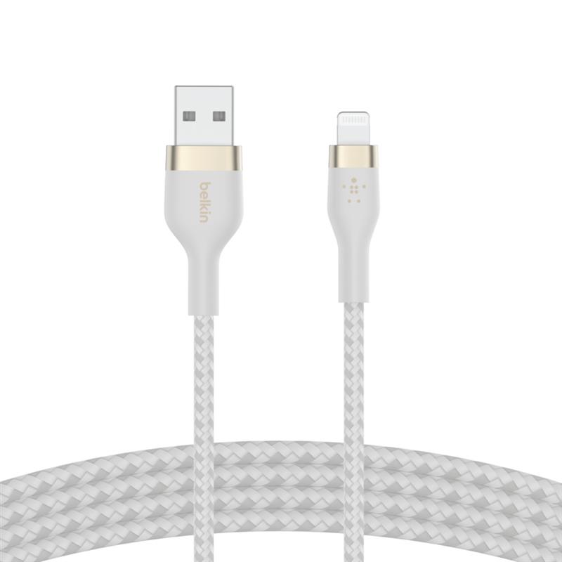 Belkin CAA010BT1MWH USB-kabel 1 m USB A USB C/Lightning Wit