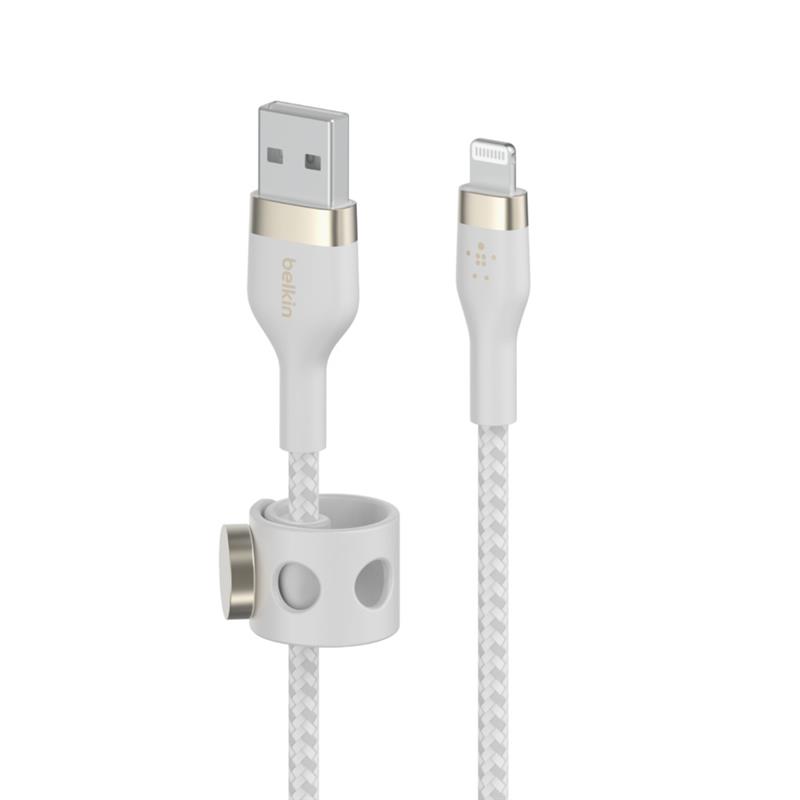 Belkin CAA010BT3MWH USB-kabel 3 m USB A USB C/Lightning Wit