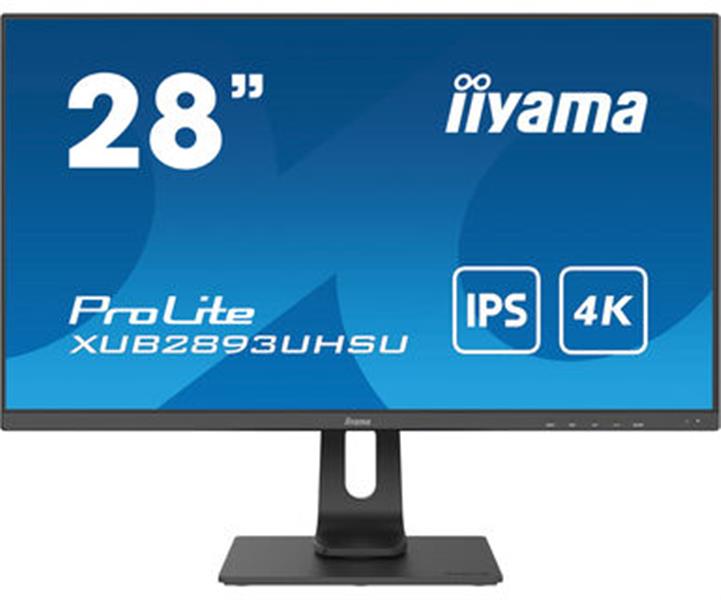 iiyama ProLite XUB2893UHSU-B1 computer monitor 71,1 cm (28"") 3840 x 2160 Pixels 4K Ultra HD LED Zwart