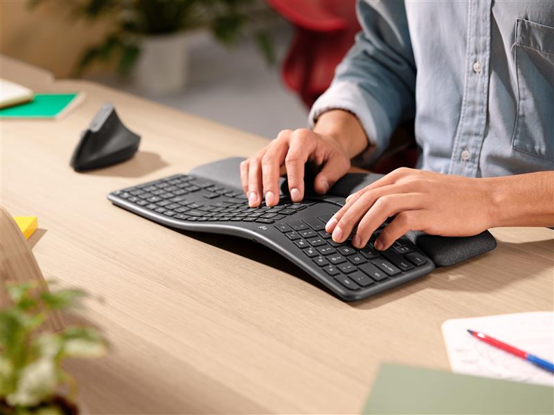 Logitech K860 for Business toetsenbord Bluetooth AZERTY Frans Grafiet