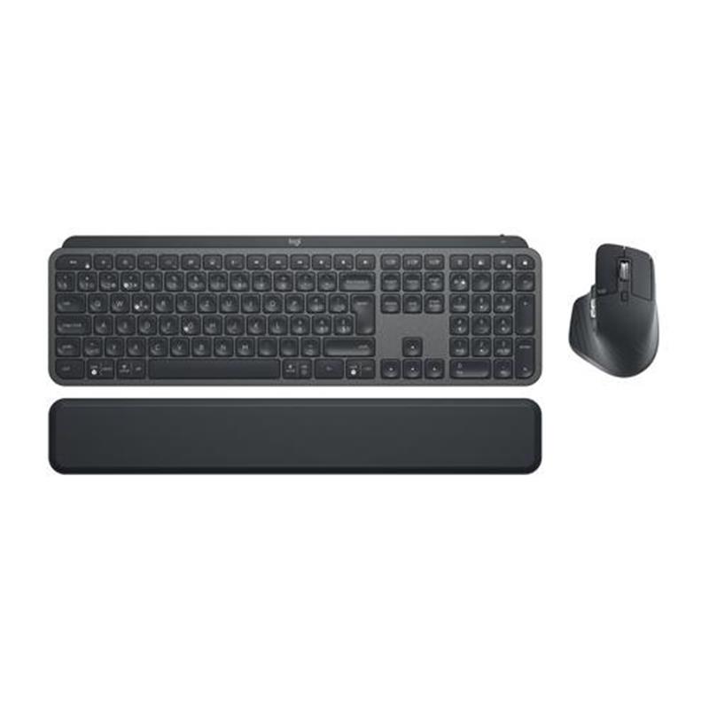 Logitech MX Keys Combo for Business toetsenbord RF-draadloos Bluetooth QWERTZ Zwitsers Grafiet