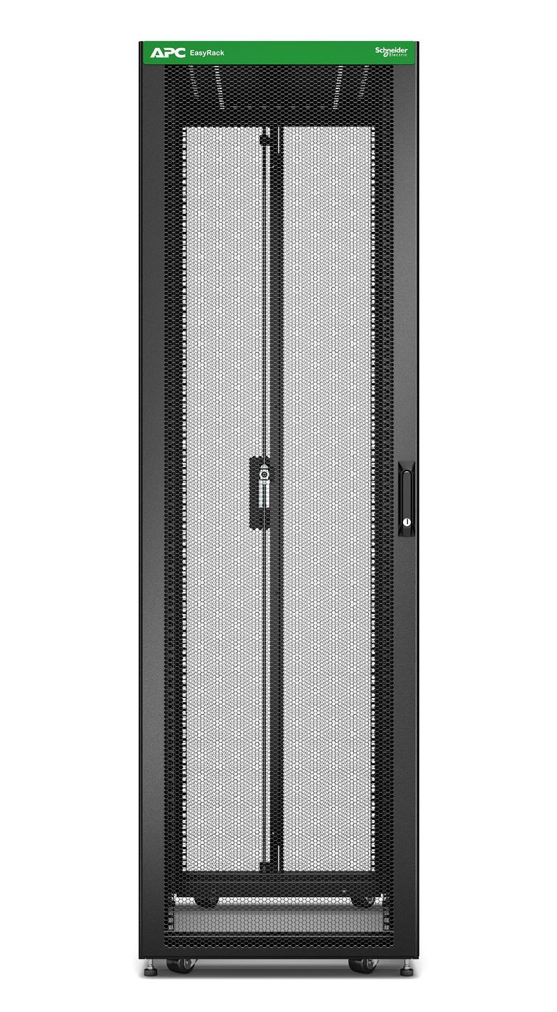 APC NetShelter Easy ER6202FP1 - 42U/HE, 600mm(b) x 1000mm(d) 19"" IT rack, met zijpanelen, ongemonteerd