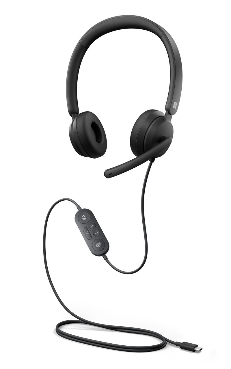 Microsoft Modern Headset Bedraad Hoofdband Kantoor/callcenter USB Type-C Zwart