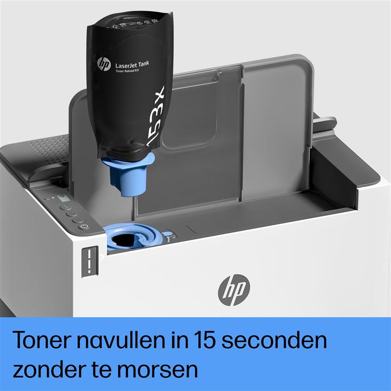 HP LaserJet Tank 1504w printer, Zwart-wit, Printer voor Bedrijf, Print, Compact formaat; Energiezuinig; Dual-band Wi-Fi