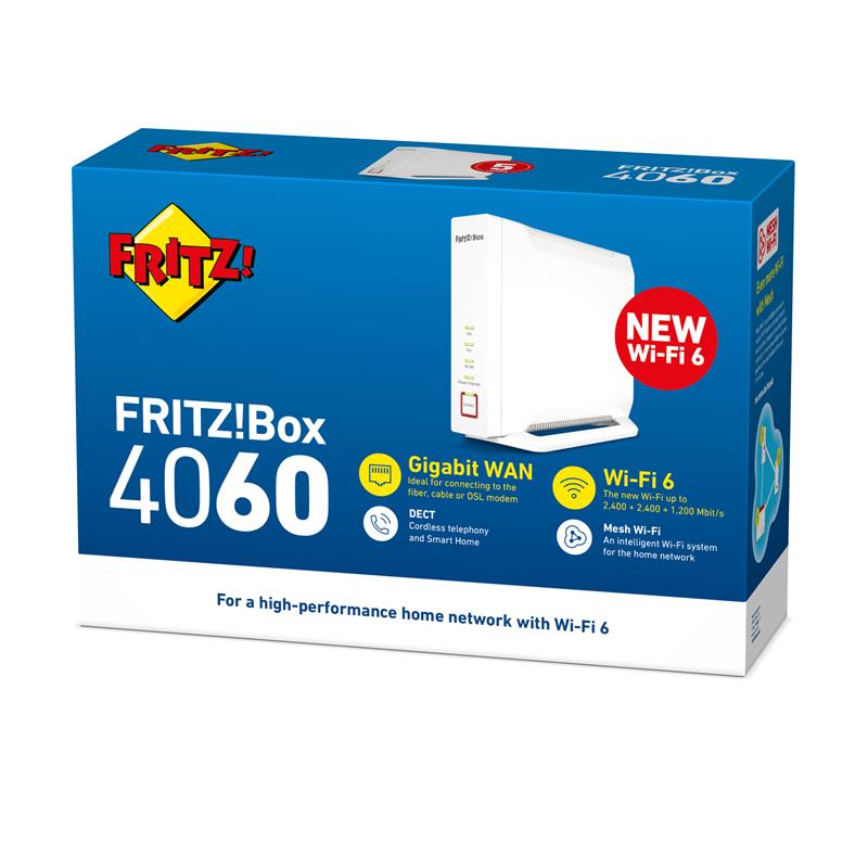 AVM FRITZ!Box WLAN 4060: WLAN-Router 6000 Mbit/s Wit