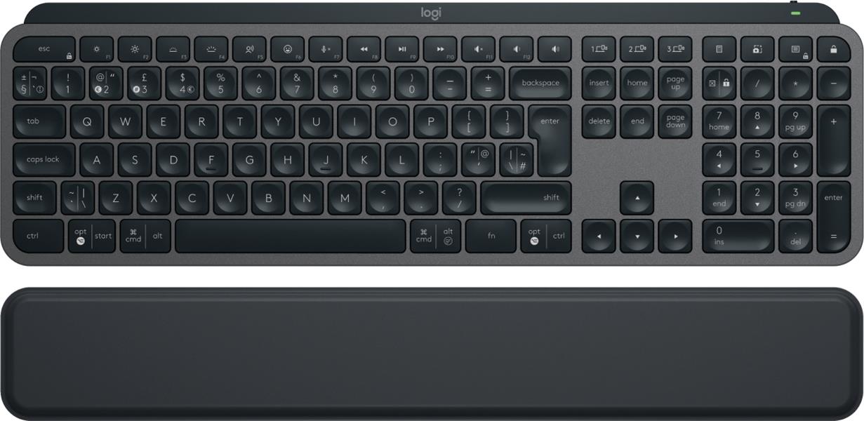 Logitech MX Keys S toetsenbord RF-draadloos + Bluetooth QWERTY Brits Engels Grafiet