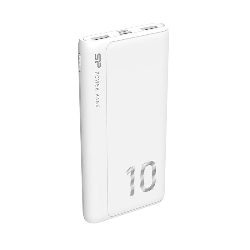 Silicon Power GP15 Dual Output Powerbank 10000 mAh White