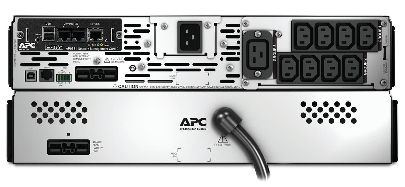 APC Smart-UPS X 3000VA noodstroomvoeding 8x C13, 1x C19 uitgang, USB, NMC