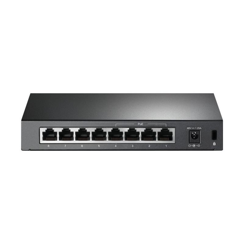TP-LINK 8-port 10/100 PoE Switch Unmanaged Zwart Power over Ethernet (PoE)