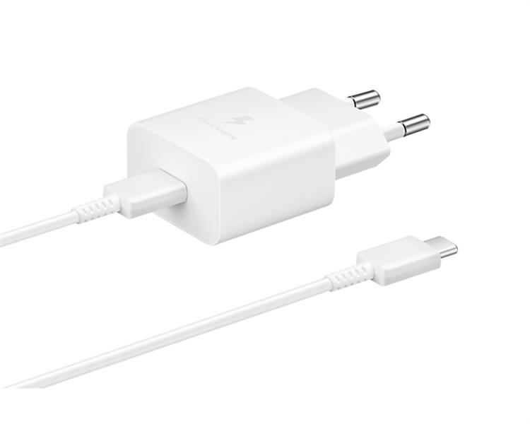 Samsung USB-C Wall Charger 15W PD White incl USB-C to USB-C cable 1m
