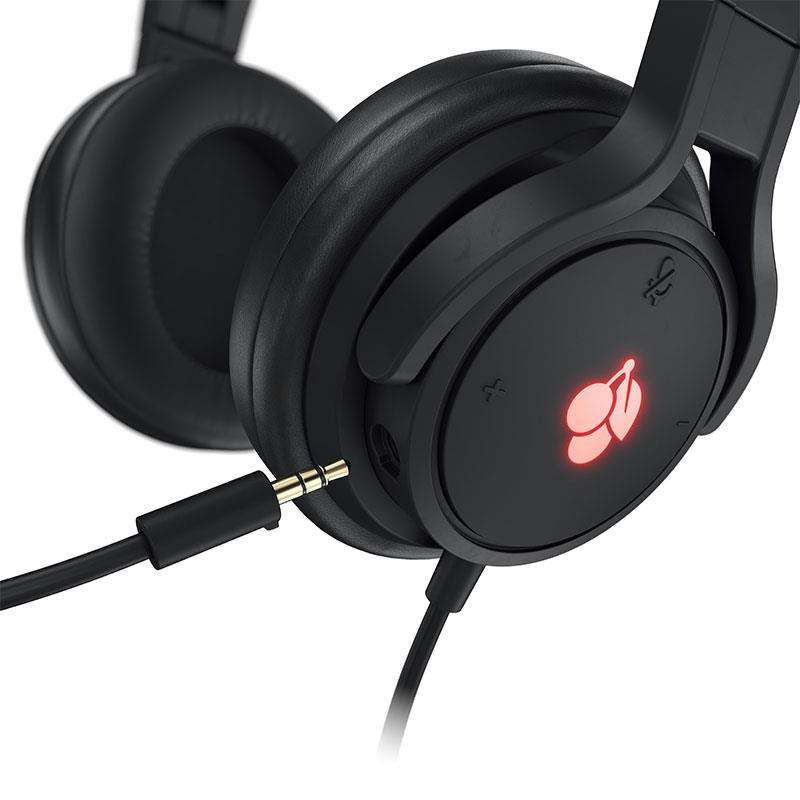 CHERRY JA-2200 Headset Bedraad Hoofdband Gamen Zwart