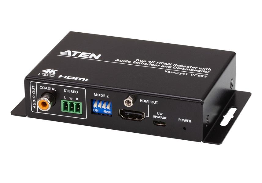 Aten True 4K HDMI Repeater with Audio Embedde