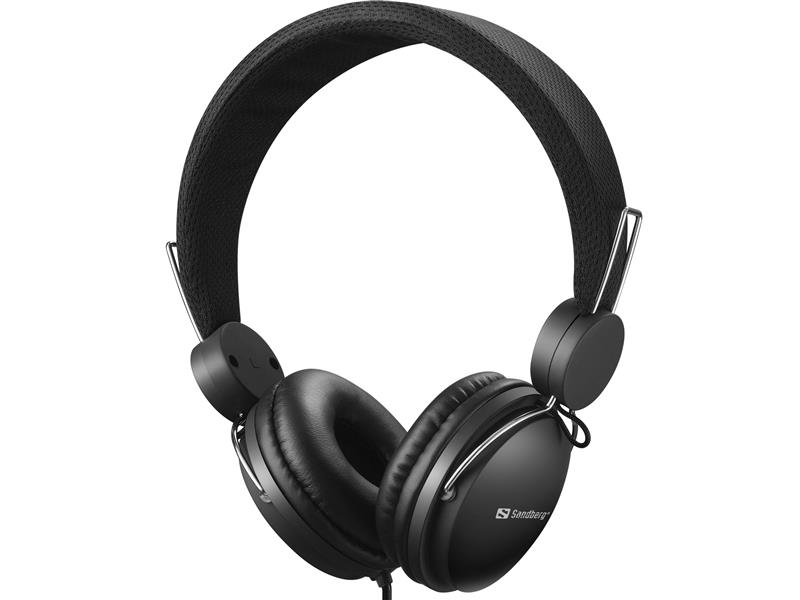 Sandberg 126-34 hoofdtelefoon/headset Bedraad Hoofdband Oproepen/muziek Zwart