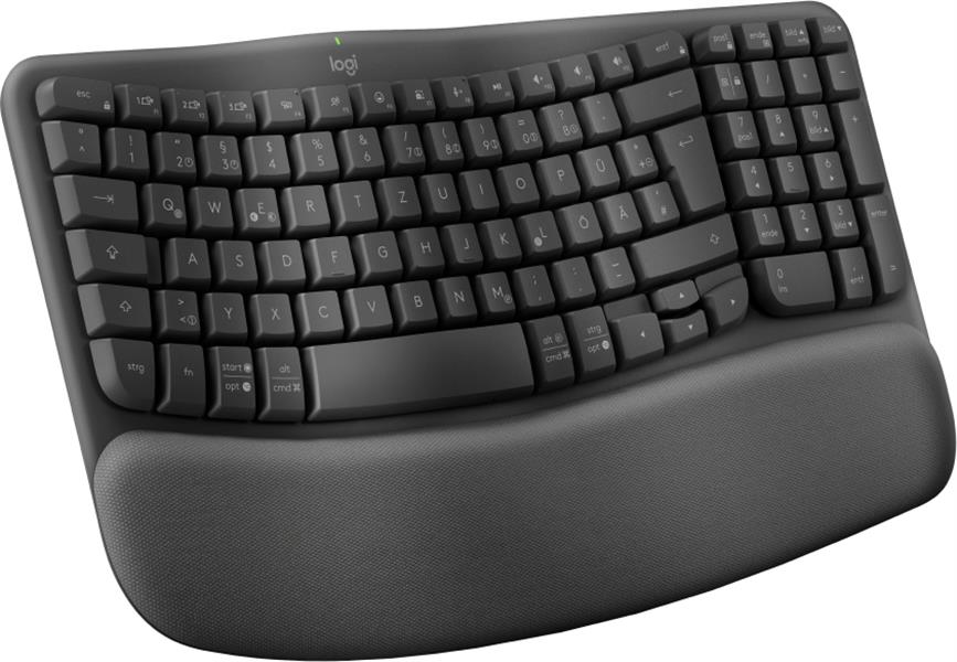 Logitech Wave Keys toetsenbord RF-draadloos + Bluetooth QWERTZ Duits Grafiet