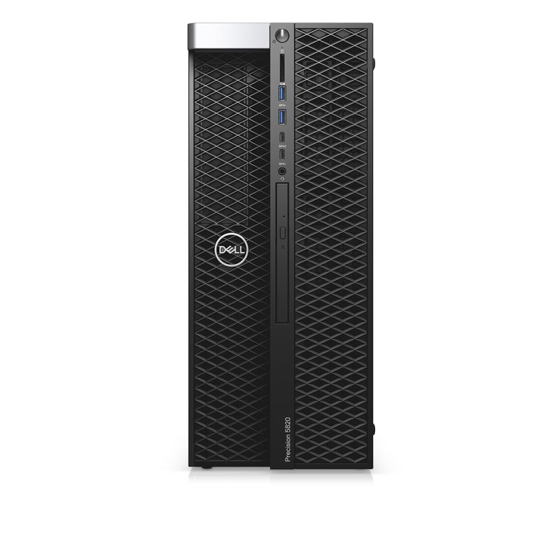 DELL Precision T5820 W-2223 Tower Intel® Xeon® 16 GB DDR4-SDRAM 512 GB SSD Windows 10 Pro for Workstations Workstation Zwart