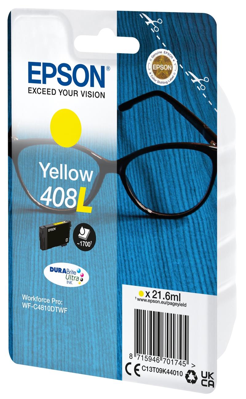 Epson Singlepack Yellow 408L DURABrite Ultra Ink