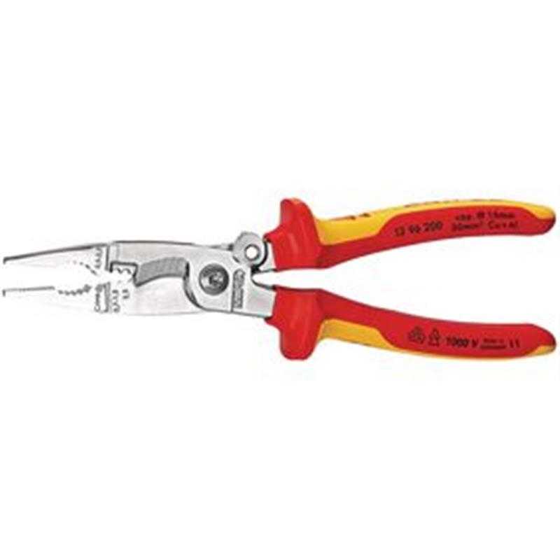 Elektricientang met kabelknipper VDE:0.7...1.5 mm² 200 mm