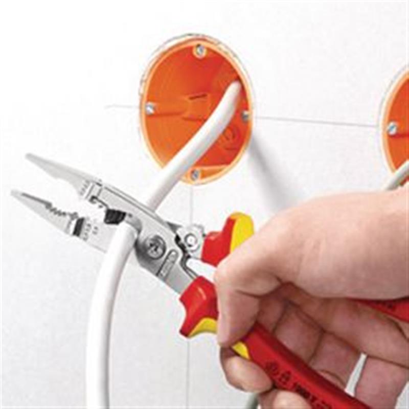 Elektricientang met kabelknipper VDE:0.7...1.5 mm² 200 mm